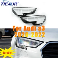 tieaur automobile left right headlamp head light lens covers for audi a3 2020 2021 2022 lamp shell cover replacement assembly