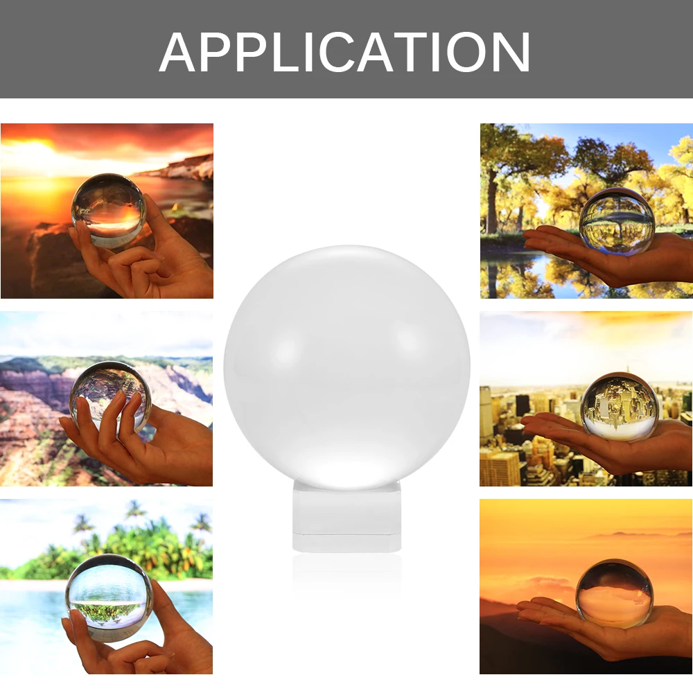 80 мм идеально Lensball прозрачный Стекло хрустальный шар лечебная Сфера Подставки