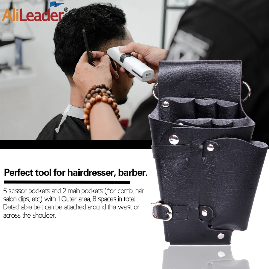 Ремень Alileader для парикмахерской женский ремень из искусственной кожи черного