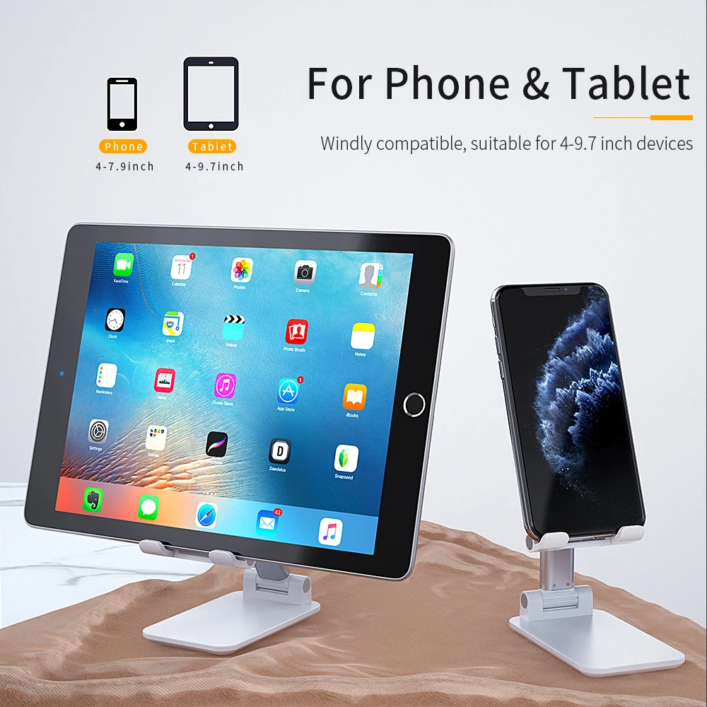 essager desk mobile phone holder for iphone 12 pro ipad adjustable metal desktop tablet holder universal table cell phone stand free global shipping