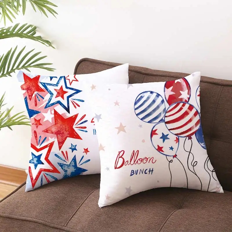 Наволочка с изображением Дня независимости США наволочка из полиэстера для