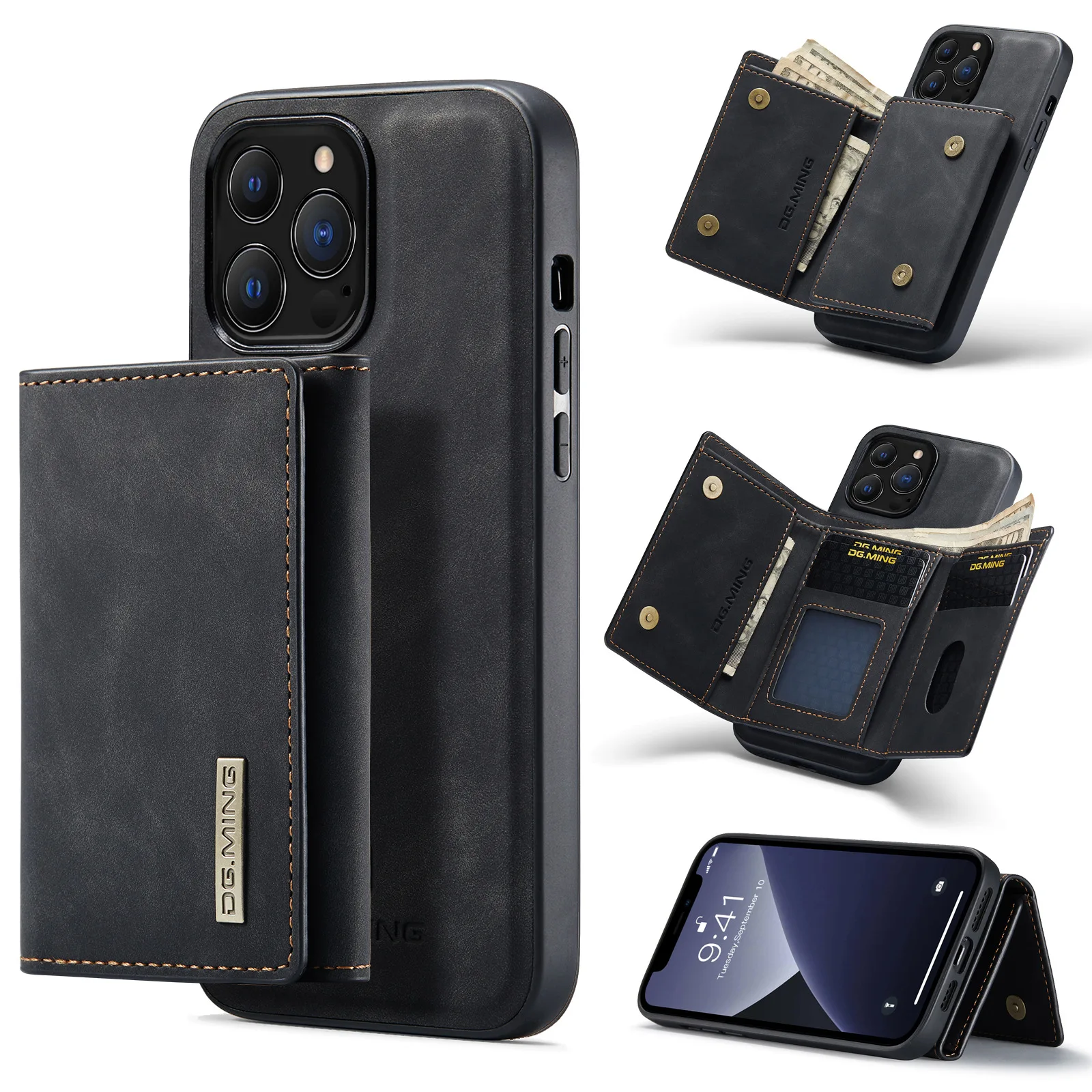 

Suitable for iPhone13 Pro Max two-in-one wallet protective cover iPhone13 magnetic wallet mobile phone case
