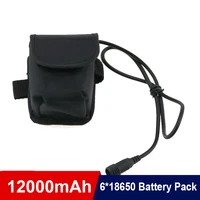 18650 battery pack 8 4v 12000mah 618650 bike light battery 1pc battery bag for bike flashlight bike accessories headlight