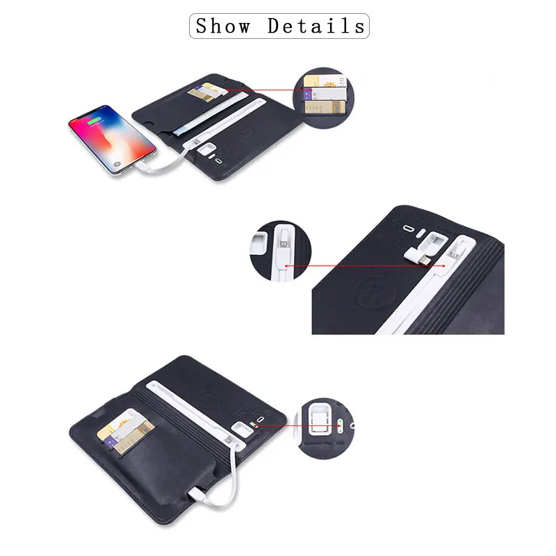 Новинка 2019 мужской кошелек многофункциональный ручной с зарядкой бизнес клатч