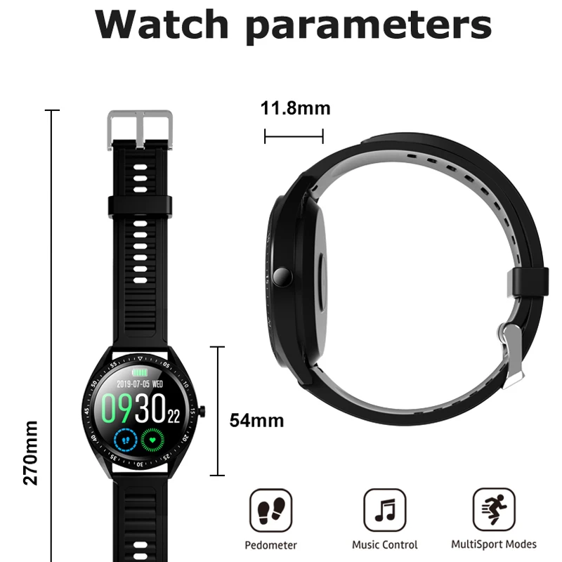 

New Smart Watch With TWS Earphones Music Photo Control Smartwatch Sports Fitness Tracker 1.3 Inches Round Colorful Screen Watch