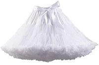 stunning womens elastic waist chiffon petticoat puffy tutu tulle skirt princess ballet dance pettiskirts underskirt
