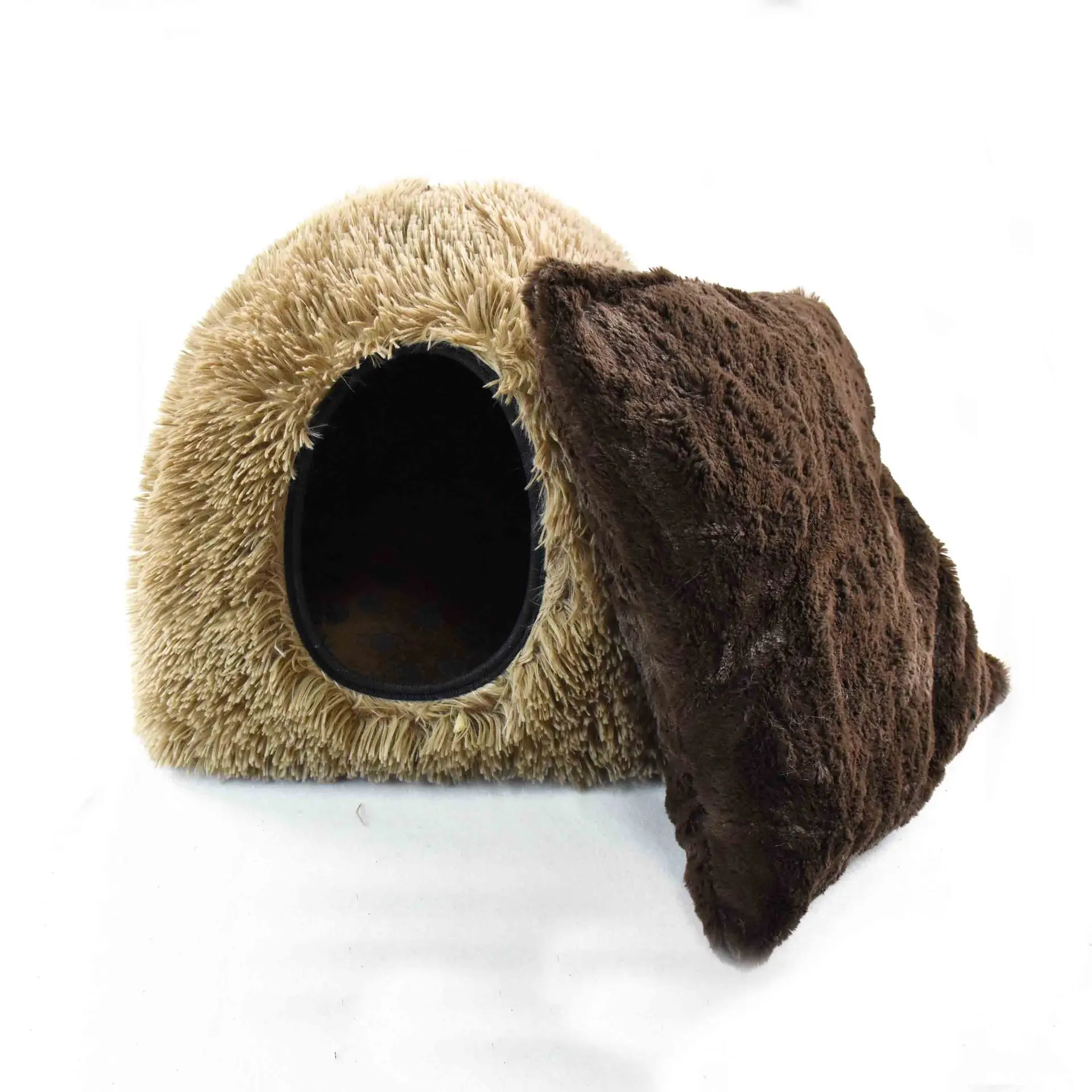 Пушистый домик для домашних животных 5 размеров двусторонняя кровать собак и