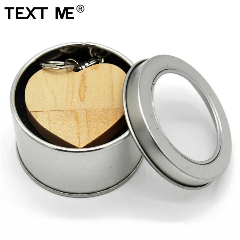 Usb флеш-накопитель TEXT ME В креативном стиле с любовным сердцем и коробкой 4 ГБ 8 16 32 64