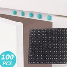 100 шт. Универсальный мягкий силиконовый Настенный Протектор дверная ручка бампер Защитная заглушка Нескользящая самоклеящаяся Круглая дверь стопор глушитель