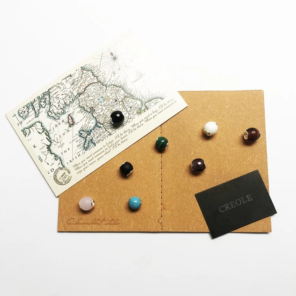 Голубой зеленый черный белый коричневый фиолетовый розовый Очаровательные бусы