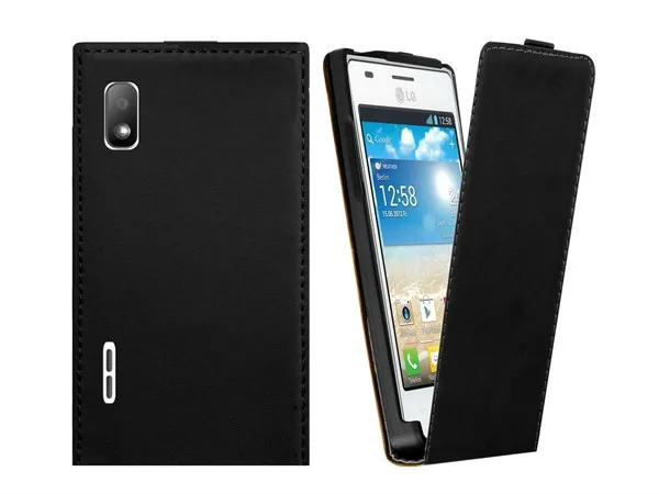 Кожаный чехол книжка для LG Optimus L5 E610 E612 сумка мобильного телефона накладка