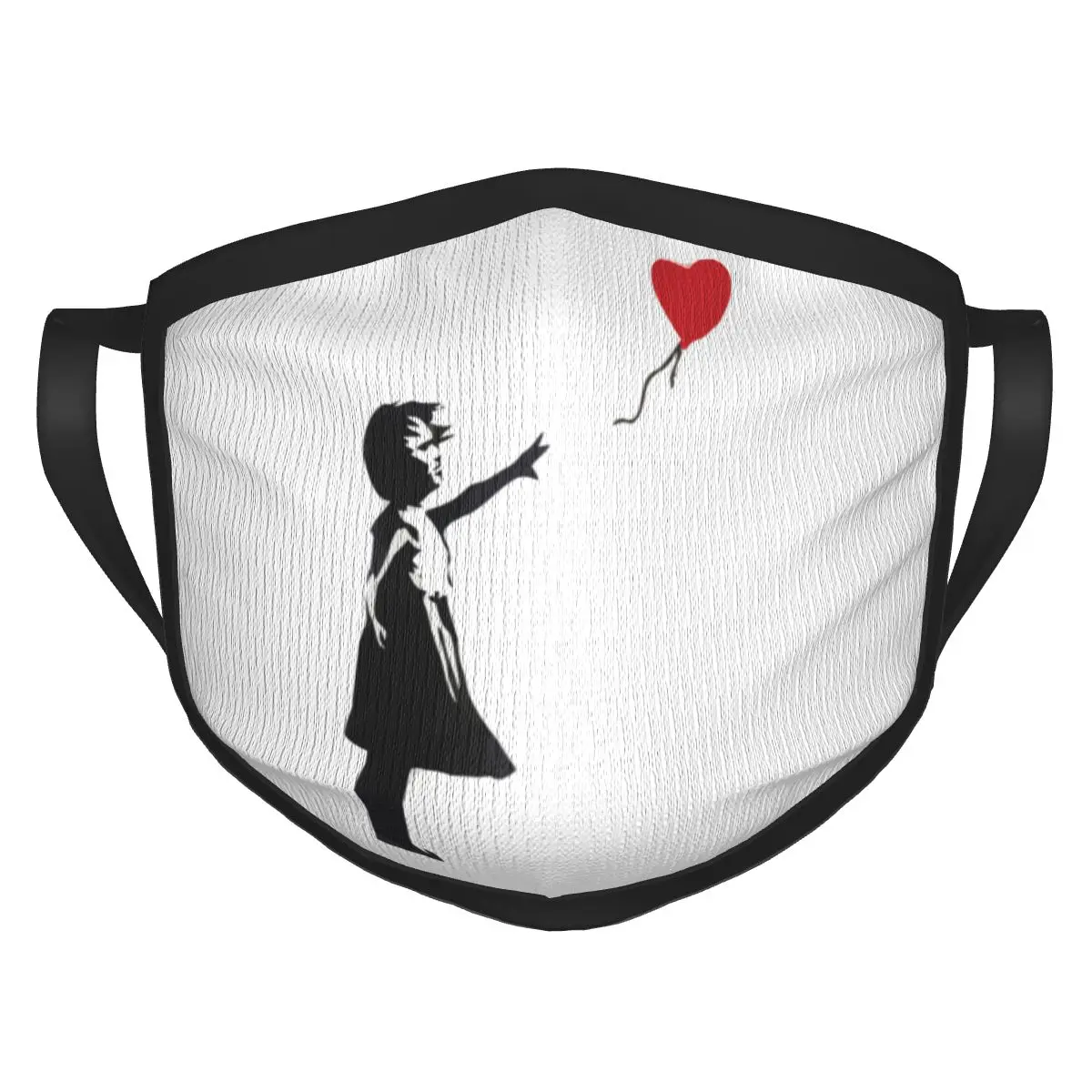 

Маска для лица с воздушным шаром для девушек и мужчин, многоразовая, моющаяся, дышащая, Черная