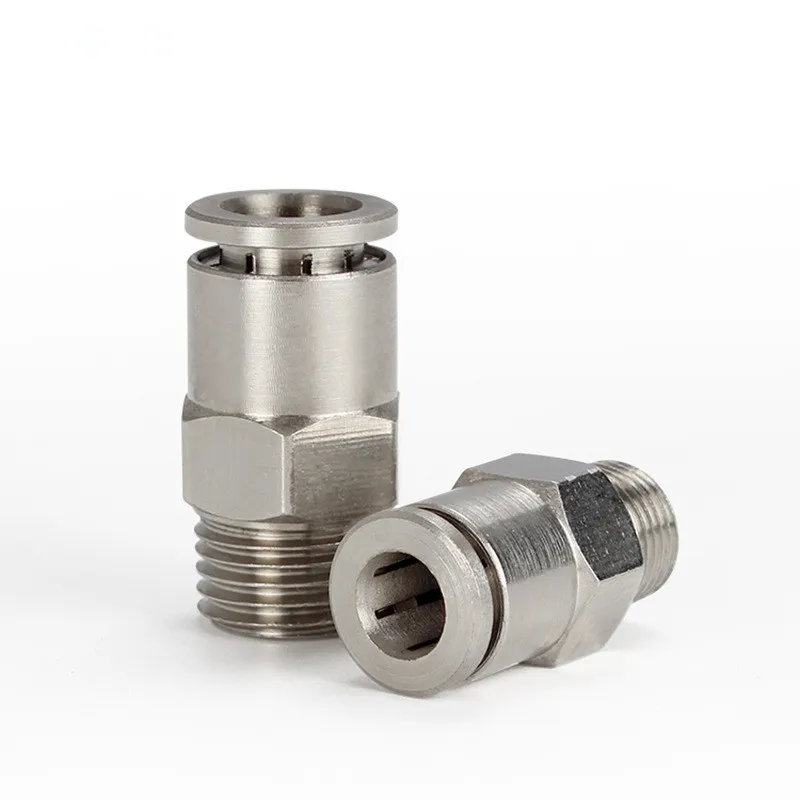 Пневматические соединители медные и никелированные быстроразъемные