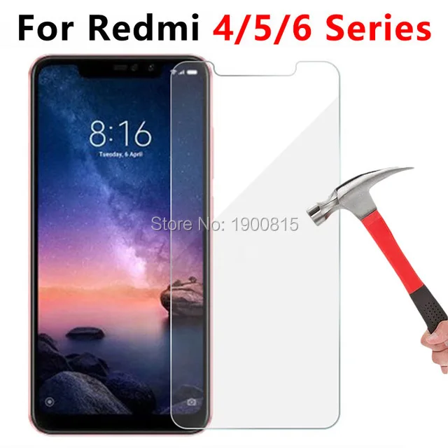 

10pcs tempered glass for xiaomi redmi note 5 6 pro 5a 6a 4a 4x 4 x a protective glas on the ksiomi red mi not notes a4 a5 a6 x4