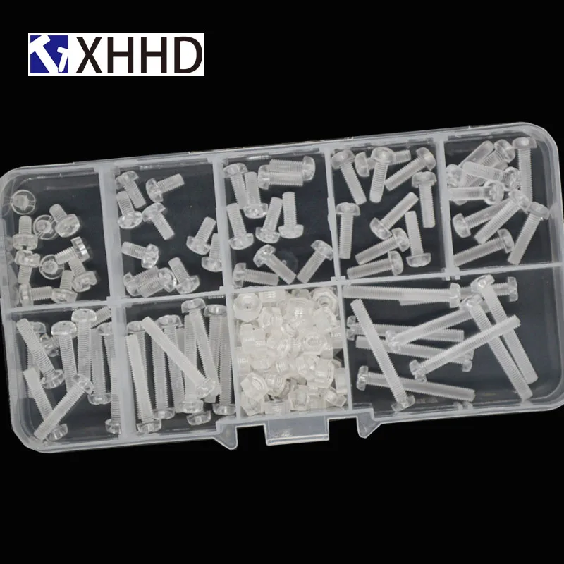 M3 пластиковый ПК прозрачный винт с головкой ассортимент винтов наборы|Наборы