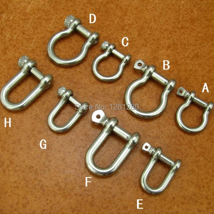Нержавеющая сталь D кольцо Пряжка подковы брелок Крюк ремень сумка для ключей