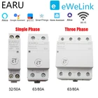 WiFi выключатель 1P 2P 4P реле таймера времени умный дом пульт дистанционного управления Голосовое управление для Amazon Alexa Google Home