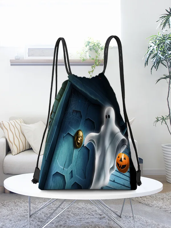 Хэллоуин мультфильм белый призрак тыква Лампа Комплект карман | Багаж и сумки