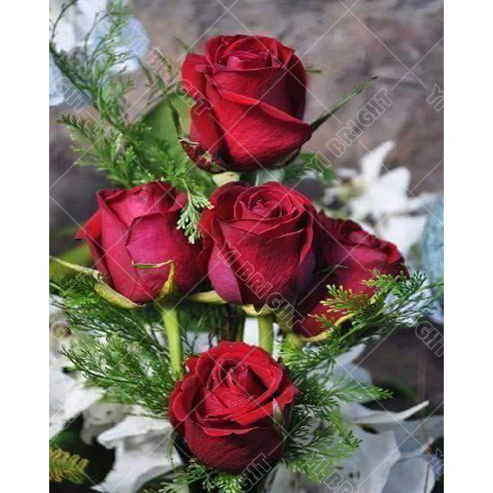 Набор для алмазной вышивки крестиком 5d сделай сам|diamond embroidery flowers|diamond painting rosediamond |