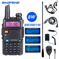 baofeng uv 5r high power 8w walkie talkie 10km dual band vhfuhf two way radio portable ham radio security uv 5r fm transceiver