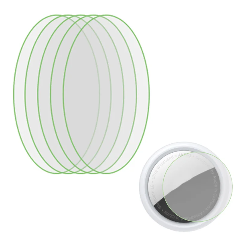 

5/1Pcs HD TPU Film For AirTag Key Finder Protective Films For Airtags Touch Screen Adhesive HD Ultra-clear Round TPU Cover