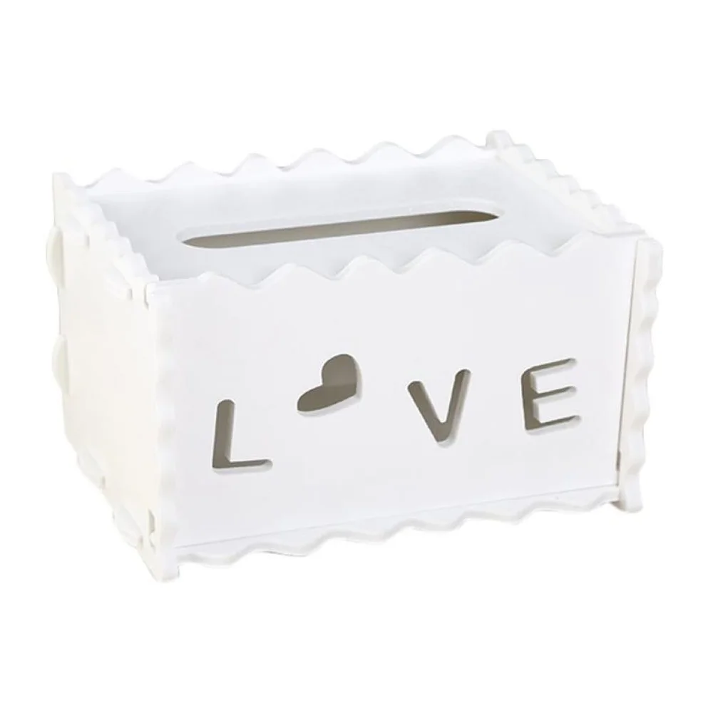 Бумажный держатель для полотенец коробка салфеток белая свадебных WPC креативная