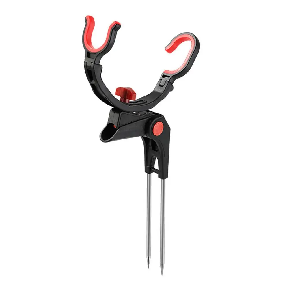 

Fishing Rod Racks 360 Degree Adjustable Single/Double Turret Fishing Pole Holder Universal Fishing Rods Stand Fishing Accessorie