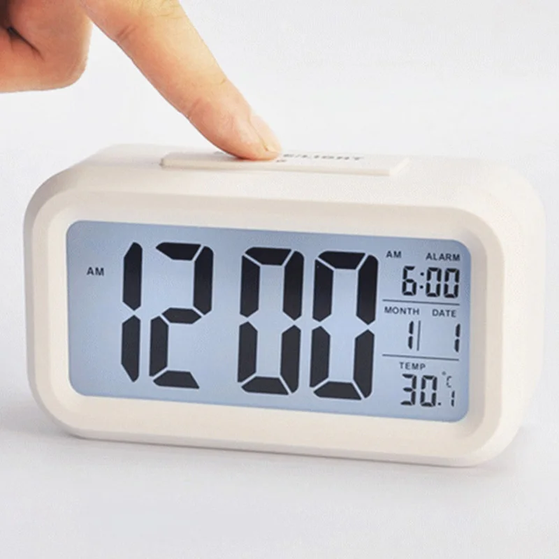 

Electronic clock creative digital clocks gift Kids Desktop Alarm Clock Large Display Calendar For Home Office Table Clock Snooze