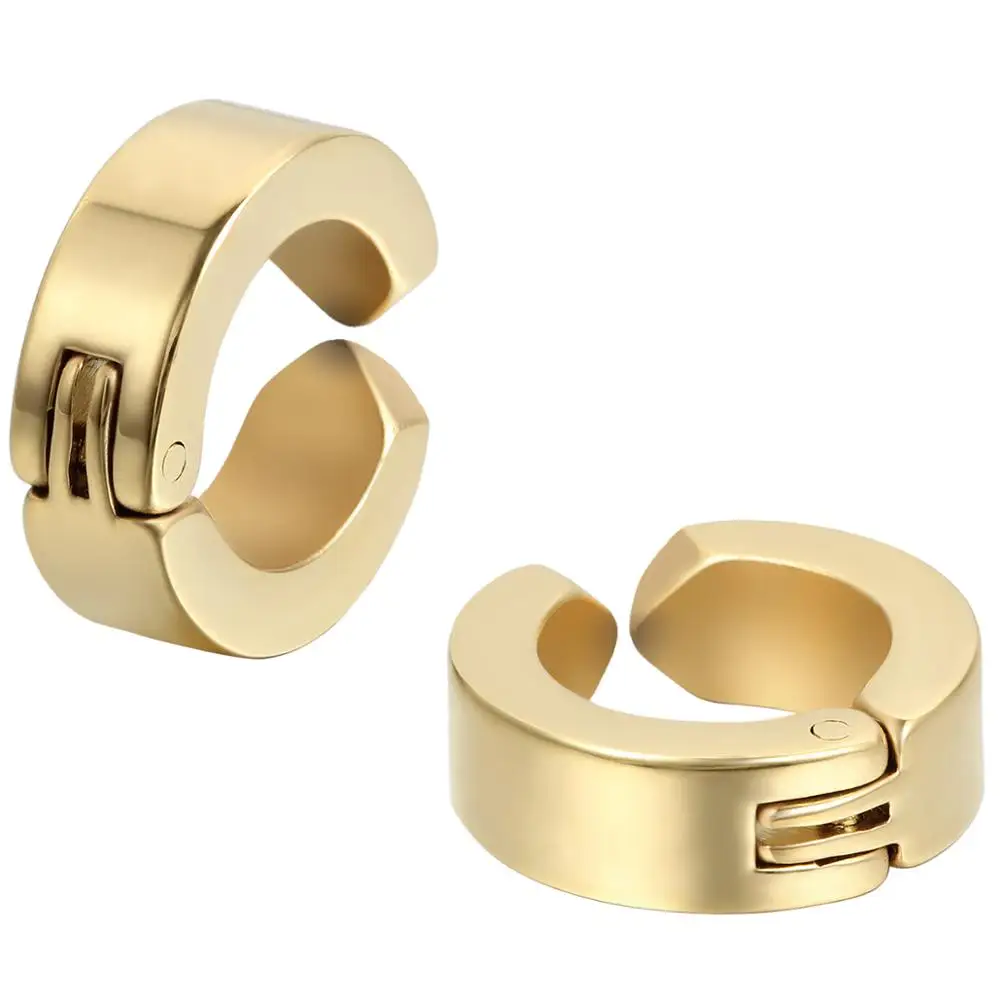 Серьги-клипсы Huggie унисекс без пирсинга на выбор подарок для мужчин и женщин