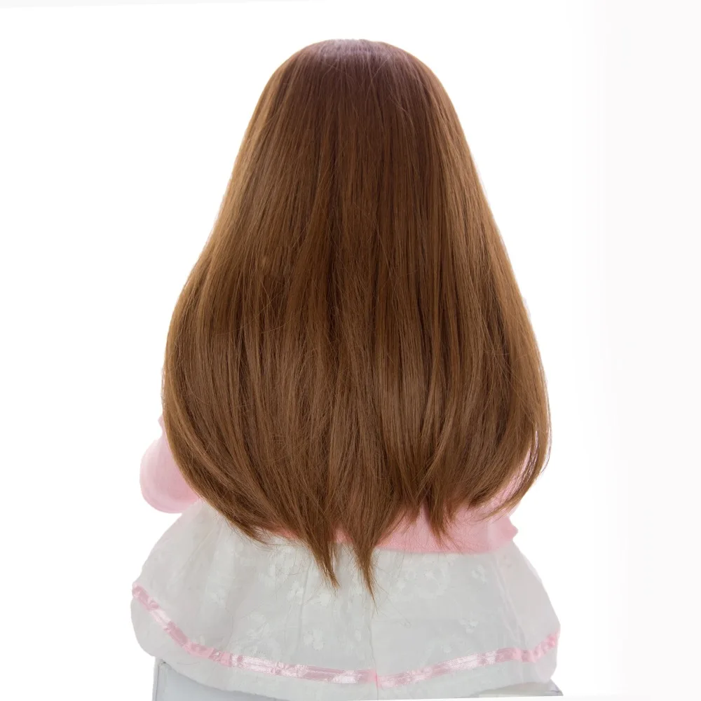 KEIUMI Reborn Baby силиконовая кукла, мягкое тело, 24 дюйма, Кукла Reborn Baby 60 см, розовые длинные волосы Outifi для подарка на день рождения