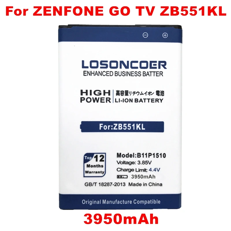 3950mAh LOSONCOER B11P1510/C11P1510 литий-ионный аккумулятор для ASUS ZenFone Go tv ZB551KL X013DB