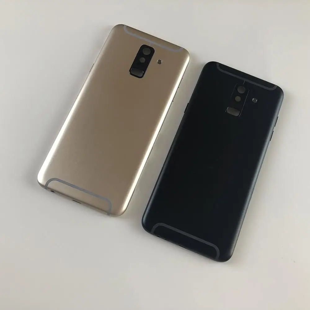 Для samsung Galaxy A6 Plus A6+ A605 A605F корпус металлическая средняя рамка Задняя крышка батареи+ объектив камеры+ боковые кнопки