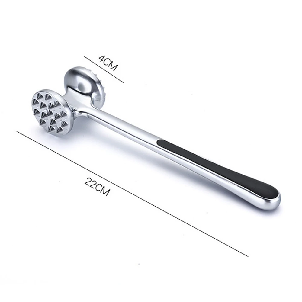 

Zinc Alloy Meat Hammer Meat Loose Hammer Pork Chop Steak Hammer Flesh Floss Tender Meat Hammer Creative Kitchen Tool