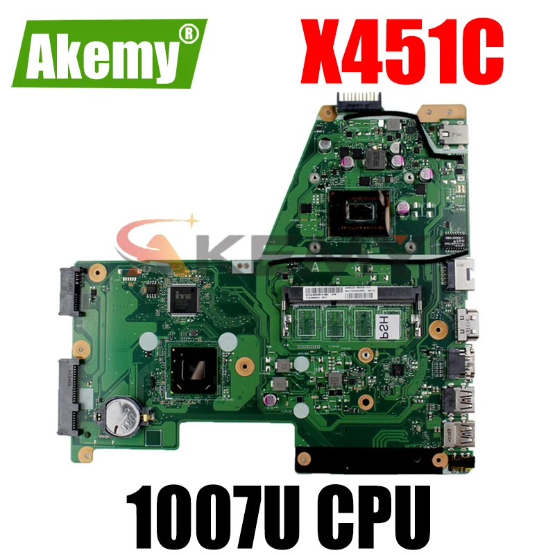 Материнская плата для ASUS X451C X451CA F451 F451C 1007U HM70 DDR3 GMA HD 3000 протестирована