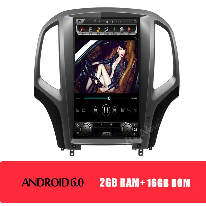 android car radio KiriNavi 1" вертикальный экран Tesla стиль Android Автомагнитола для Opel Astra J Buick автомобильный Dvd мультимедийный плеер Авто gps навигация - Цвет: android car radio
