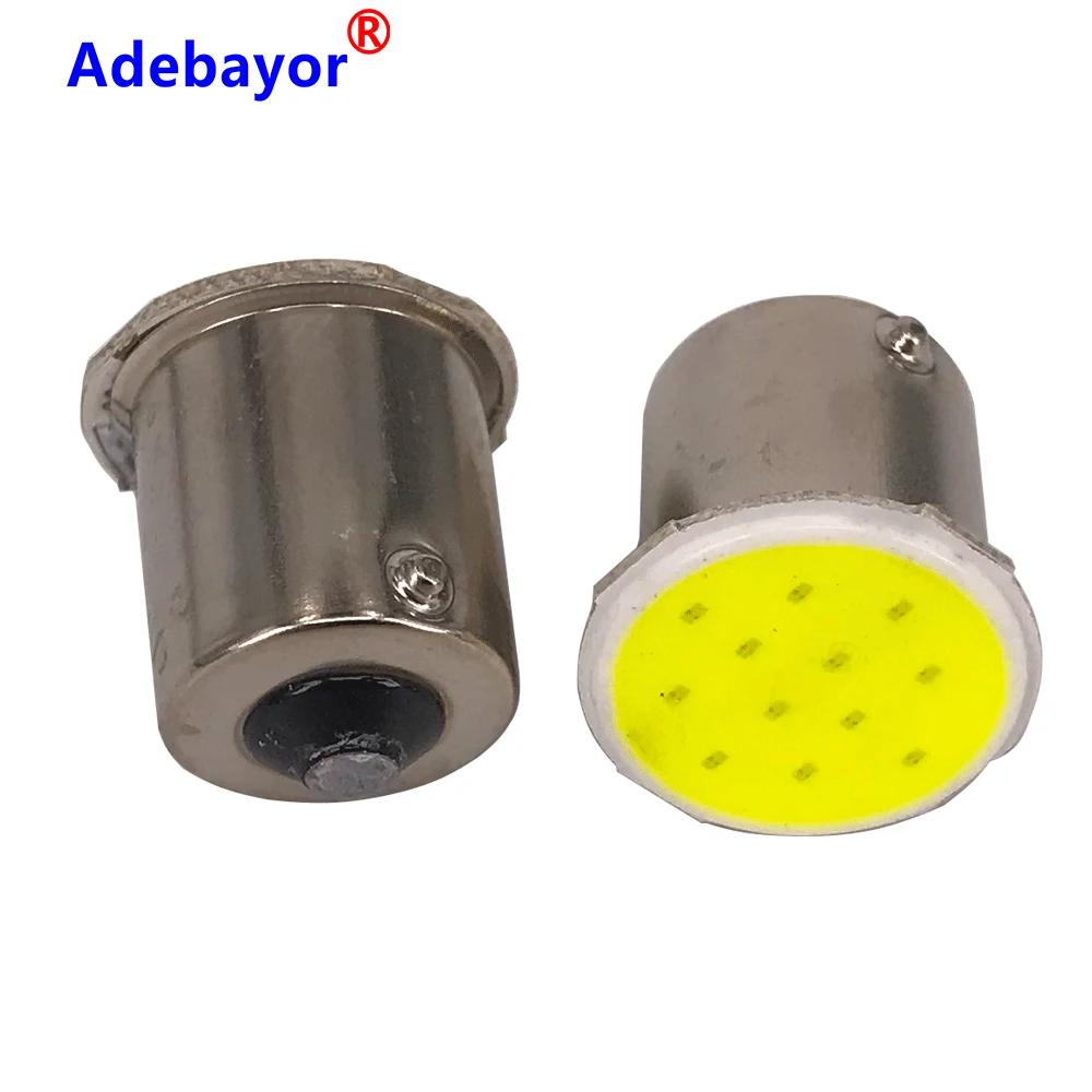 100x1156 BA15S 12 COB светодиодный автомобильный багажник внутренние чипы p21w RV трейлер