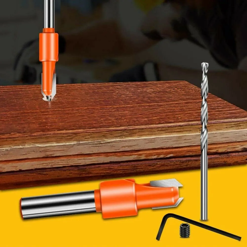 Набор зенкеров для дрели Быстросменные фаски отверстий в винтах 10 шт