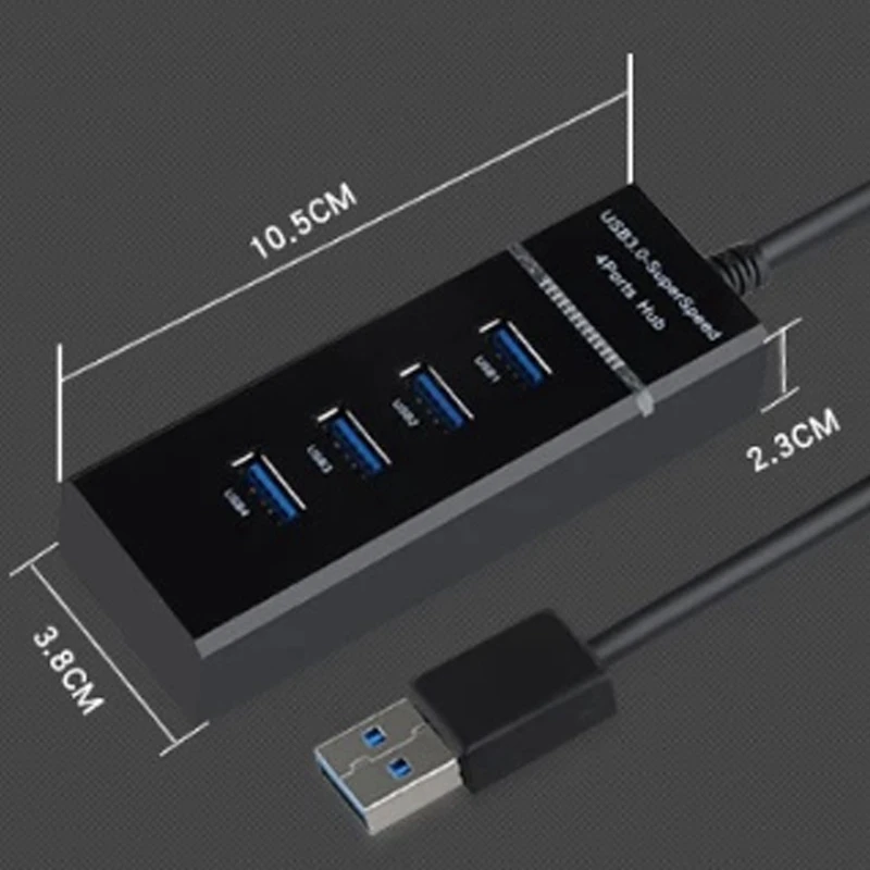 

1 Pcs 1080P USB 3.0 to VGA Display External Video Adapter Cable & 1 Pcs 4-Port USB 3.0 Hub Long Cable Connector