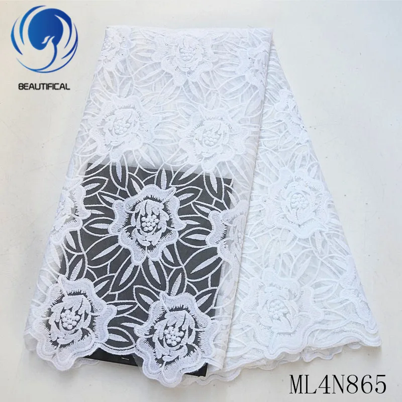 

Beautifical nigerian lace fabrics beautiful embroidery flowers net lace fabric with stones 5yards nigerian lace fabric ML4N865