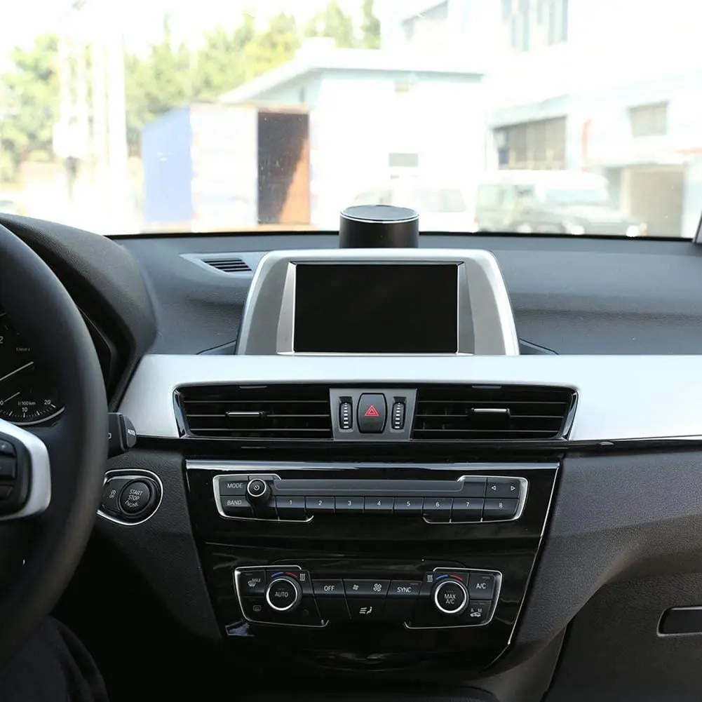 ABS пластик Центральная навигационная Панель рамка накладка наклейка для BMW X1 F48 2016