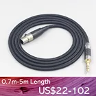 Супер Мягкий Нейлоновый кабель для наушников LN007536 6,5 мм XLR 4,4 мм OFC для AKG Pro Audio K371 K361 K240MK II, Q701, K702, K181, M220
