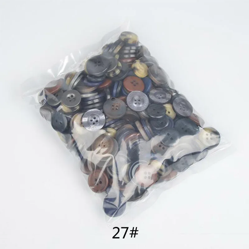 300 шт./лот средний размер разноцветные полимерные кнопки оптовая продажа ручная