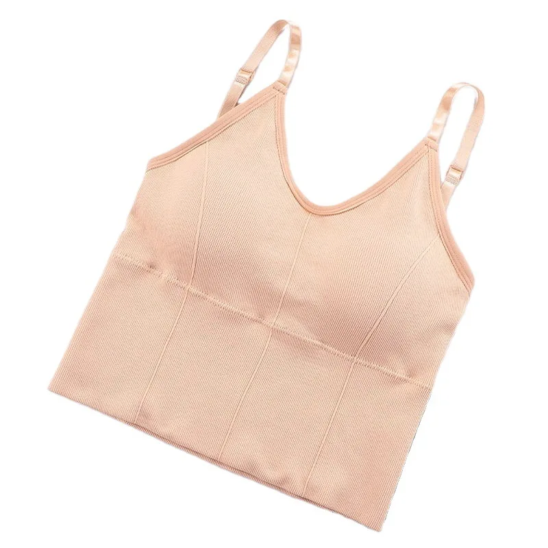 

2021 Women's Cotton Underwear Tube Top Brassie Sexy Solid Color Top Women's Fashion Tank Up Female Crop Top Sexy Lingerie