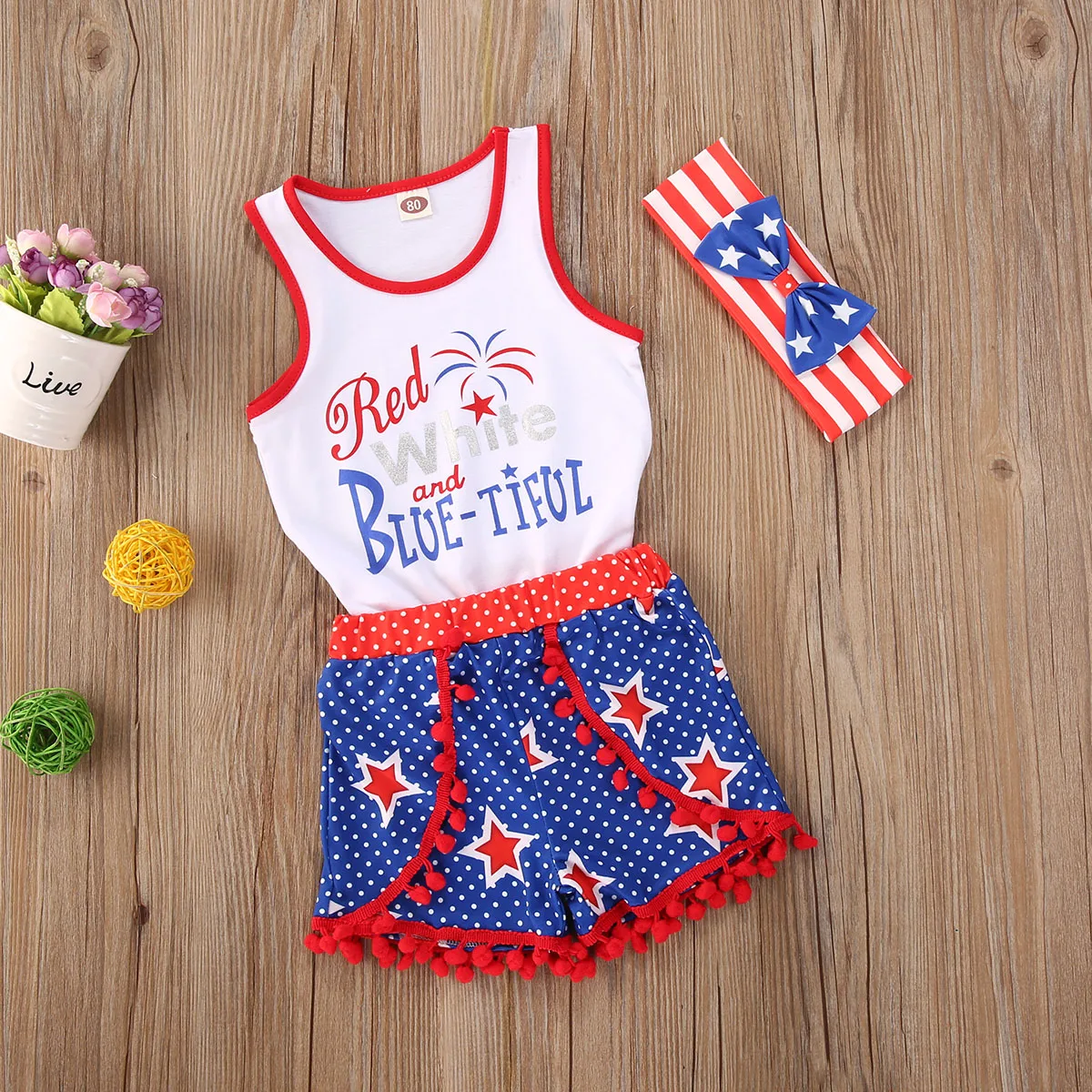 2020 4th July День независимости для детей ясельного возраста детская одежда