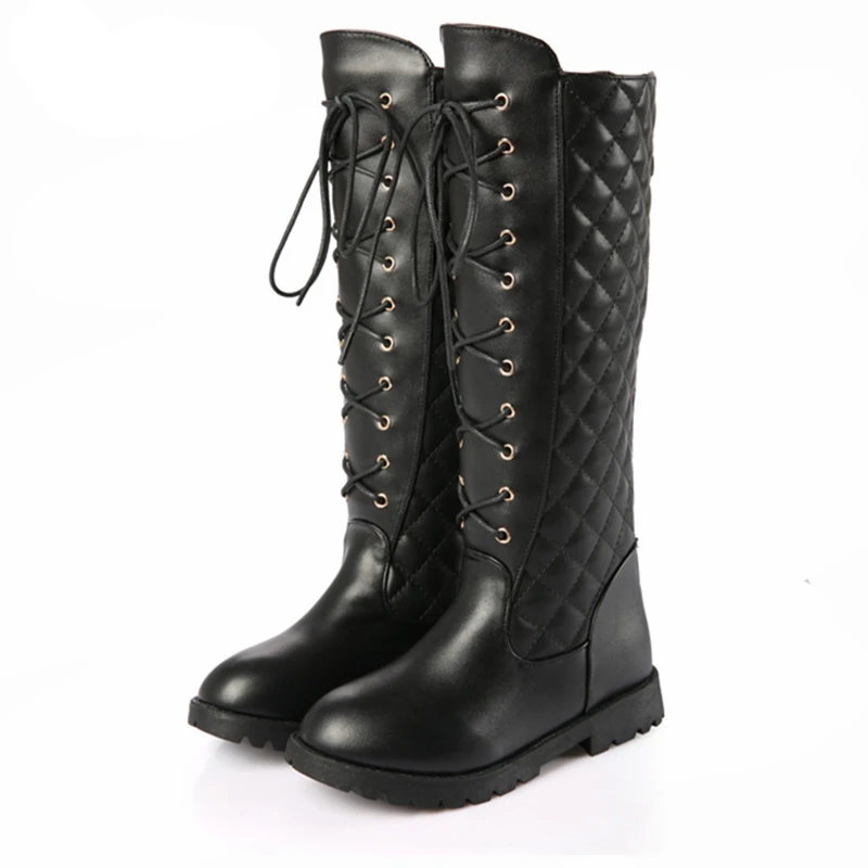 Кожаные зимние сапоги Geunine для мальчиков и девочек детские водонепроницаемые