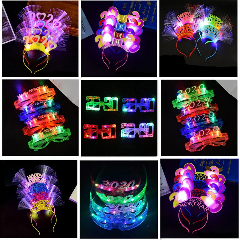 Светящиеся светодиодные очки 2020 вечерние декоративные светильник светящаяся