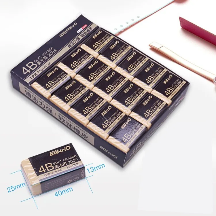 Профессиональный ластик 2B 4B для художественного эскиза школьные ластики