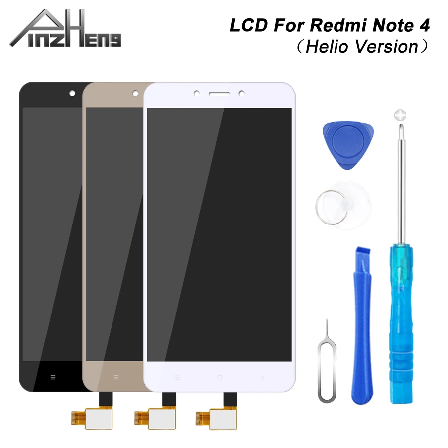 Оригинальный ЖК дисплей PINZHENG AAAA для Xiaomi Redmi Note 4 экран LCD версия Helio сменный