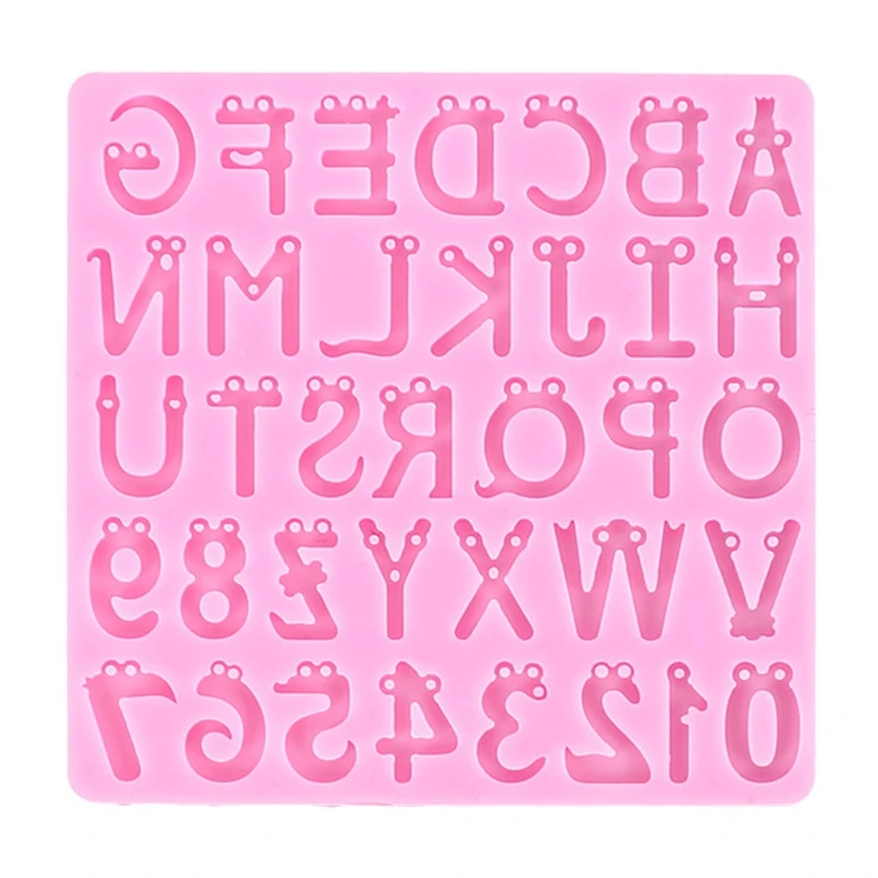

English Letters Number Pendant Casting Silicone Mould DIY Crafts Jewelry Making Tools Alphabet Epoxy Resin Mold