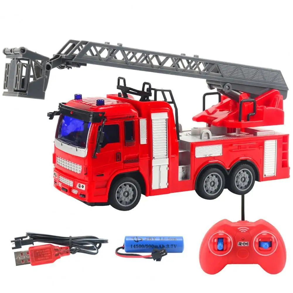 

Remote Control Electric Spray Water Fireman Fire Truck Car Model Kids Toy Gift